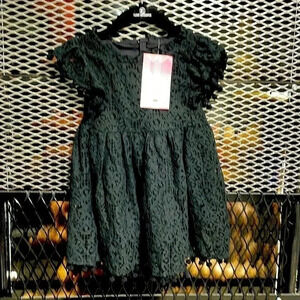Size 80 infant dressy black dress